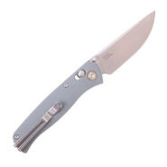 SRM 255L Brushed 10Cr15CoMoV Grey G10 Ambi Lock 255L-GK2 - KNIFESTOCK