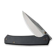 WE Evoke Black Titanium Handle Silver Bead Blasted CPM 20CV Blade WE21046-1 - KNIFESTOCK