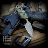 Halfbreed Blades Compact Clearance Knife - Fixed Blade CCK-05 ODG - K110 - KNIFESTOCK