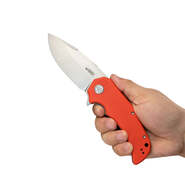 Kubey Mikkel Willumsen Design Bravo one Folding Knife Orange G10 Handle KU319B - KNIFESTOCK