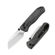 Kizer Drop Bear 2 | Nitro-V | Black &amp; Micarta | - KNIFESTOCK