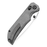 TENABLE KNIVES Eaglestrike Satin Nitro-V 0.118&quot; / 3.0mm Black Micarta T1095V1 - KNIFESTOCK