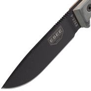 ESEE Knives ESEE-4P-MB-B Plain Edge, Black Sheath, MOLLE Back and Clip Plate - KNIFESTOCK