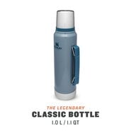 Stanley The Legendary Classic Bottle 1 liter 1.0l / 1.1QT, Hammertone Ice 10-08266-033 - KNIFESTOCK