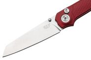 MKM MIURA – CPM Magnacut SW bld - SOLID Red Alu hdl, BUTTON LOCK - REV. S/S CLIP MK MI-ARD  - KNIFESTOCK
