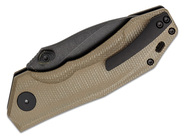 Petrified Fish PFP04 Havrog Black Stonewash K110 khaki Micarta PFP04KAMDW - KNIFESTOCK