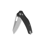 QSP Knife Emu Pocket knife Blade:14C28N, stonewash, Black coarse G10 QS164-C1  - KNIFESTOCK