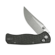 GEO Knife Sharp Shadow SW M390 Blade Tiger Stripe Pattern Flamed Ti - KNIFESTOCK