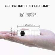 Olight Baton 4 Premium Edition Flashlight with Wireless Charging Case (White, 1300 Lumens) - KNIFESTOCK