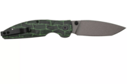 QSP Knife Turtle Punk, Liner lock, 14C28N champagne cer, Black/Green G10 QS158-C2 - KNIFESTOCK