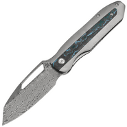 Kansept Thunderhead Damascus,Stonewashed Ti with Artic Storm CF K1106A5 - KNIFESTOCK