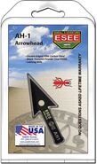 ESEE Arrowhead Point, Black Powder Coated, Clamshell Packaged AH1-ARROWHEAD-CS - KNIFESTOCK