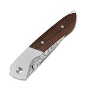 Kizer Spitfire Damascus Aluminum &amp; Mkuruti Wood V3690A3 - KNIFESTOCK