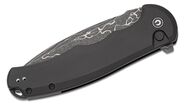 CIVIVI Black Aluminum Handle Damascus Blade Button Lock C18026E-DS1 - KNIFESTOCK
