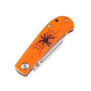 Kanspet Bevy Orange G10 with Spider Print - KNIFESTOCK