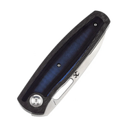 KANSEPT Mato, CPM-S35VN, Twill Carbon Fiber +Blue Black G10 K1050A4 - KNIFESTOCK