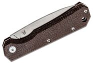 BLACK FOX Ciol Folding Knife, 440C Blade, Micarta Handles, Leather Pouch, BF-748 MIB - KNIFESTOCK