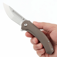 Kansept knives Hira Satin CPM S35VN Bronze Anodized Titanium K1090A2 - KNIFESTOCK