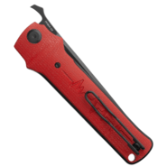 Petrified Fish PFB04 Tena Black Stonewashed D2 Red Micarta PFB04RMDW - KNIFESTOCK