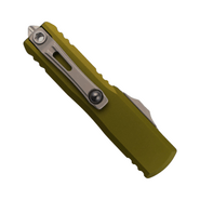 Microtech UTX-85 GEN IV D/E STONEWASH PART SERRATE OD GREEN 12324-11OD - KNIFESTOCK