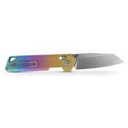Vosteed Parallel S35VN Stonewash,Iridescent Crackle Titanium - KNIFESTOCK