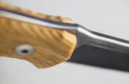 Lionsteel Fixed knife knife SLEIPNER blade Olive wood handle, leather sheath M5 UL - KNIFESTOCK