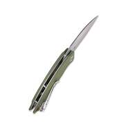 KUBEY Leaf Liner Lock Front Flipper Folding Knife Green G10 Handle KU333E - KNIFESTOCK