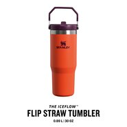 STANLEY The IceFlow™ Flip Straw Tumbler 0.89L / 30oz Tigerlily (New) 10-09993-314 - KNIFESTOCK