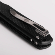 Vosteed Raccoon(Top Liner Lock) 14C28N Satin Black Micarta A2903 - KNIFESTOCK