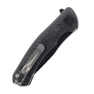 Petrified Fish PF949X Warrior Black Stonewashed K110 Carbon Fiber PF949XCDW - KNIFESTOCK