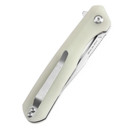 KANSEPT Qilin Flipper Jade G10, Stonewashed 154CM T1047A5 - KNIFESTOCK