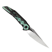 BESTECH SAMARI M390, Satin+Black, Titanium, Black+Green BT2009C - KNIFESTOCK