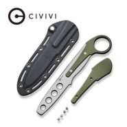 Civivi Varius OD Green G10 Ring HandleStonewashed D2 Dull Trainer BladeWith An Extra Conventional  - KNIFESTOCK