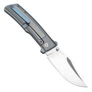 Kansept knives Bison Satin CPM S35VN Blue Anodized Titanium K1108B2 - KNIFESTOCK