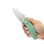 Kubey Monsterdog Liner Lock Folding Knife Jade G10 Handle KU337L - KNIFESTOCK