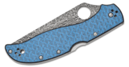 Spyderco Stretch 2 XL Glass Fiber Blue Nishijin Damascus SPRINT Reveal 13 C258GFBLP - KNIFESTOCK