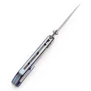 KANSEPT Eaglestrike Damascus 0.118&quot; / 3.0mm Titanium Crossbar lock K1095V1 - KNIFESTOCK
