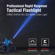 Klarus XT2CR PRO Flashlight 2100 lm, Desert Tan - KNIFESTOCK
