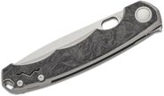 MKM ECLIPSE – MAGNACUT SATIN bld - Ti FRAME, DARK MATTER BLACK CF OVERLAY Linerlock MK EL-GYCF  - KNIFESTOCK