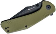 SENCUT Actium OD Green G10 Handle Black Stonewashed D2 Blade SA02E - KNIFESTOCK