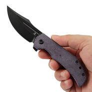 Tenable Knives Orion Blackwash 14C28N, Lila Micarta - KNIFESTOCK