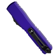 Microtech ULTRATECH GEN IV D/E BLACK PART SERRATE  PURPLE 11224-2PU - KNIFESTOCK