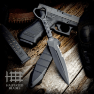 Halfbreed Blades Compact Clearance Knife XL - Fixed Blade CCK-01 XL BLK - K110 - KNIFESTOCK