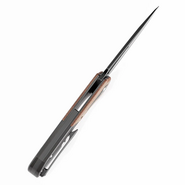 KANSEPT Thoth Blackwash CPM 20CV 0.137''/3.5mm Gray Anodized Titanium +Brown Micarta K1075T2 - KNIFESTOCK