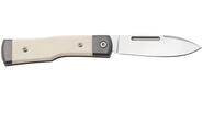 Fox Knives Gunstock Folding Knife Stainless Steel M390 Satin Blade, Micarta Bone Handle FX-558 BO - KNIFESTOCK