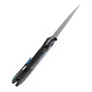 Kansept Fenrir Damascus Blackwash Titanium, Lightning Strike Finish Titanium K1034D2 - KNIFESTOCK