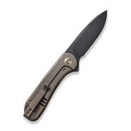 WE ELEMENTUM BRONZE BRONZE TITANIUM HANDLE Black Stonewashed CPM 20CV BLADE WE18062X-4 - KNIFESTOCK