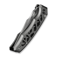 Civivi Anaaki Skeletonized Gray Aluminum HandleSatin Finished Nitro-V BladeButton Lock - KNIFESTOCK