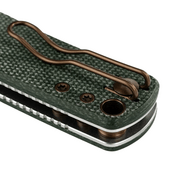 Vosteed Porcupine 14C28N Copper Dune,Green Micarta - KNIFESTOCK