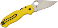 Spyderco PARA 3 SALT YELLOW LIGHTWEIGHT CPM MAGNACUT SPYDEREDGE - KNIFESTOCK